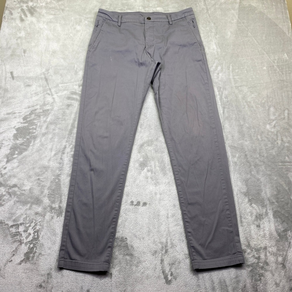 Birddogs Boomstick Mens Lined Khaki Pants Grey Size 3z Chinos Stretch‎ Golf